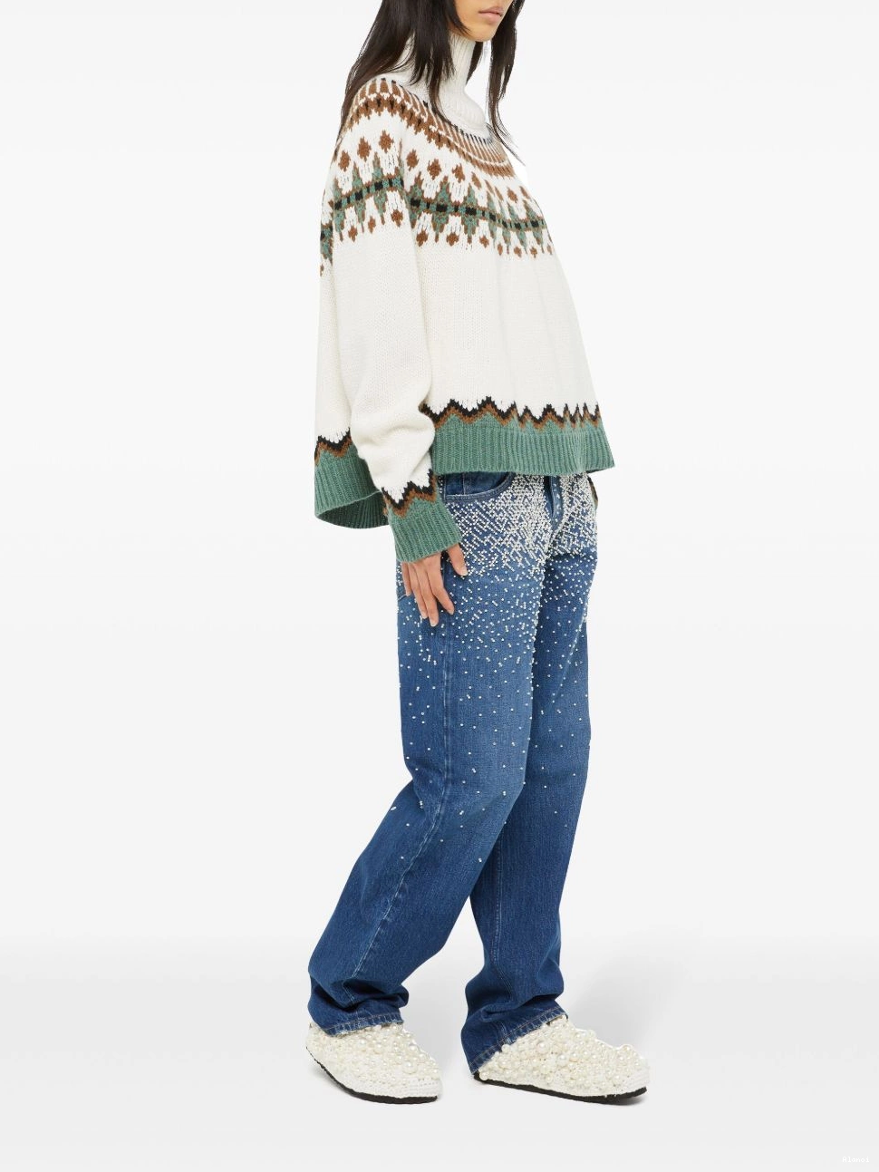 Cheap roll-neck Alanui Winter jumper Women Sweet 0726